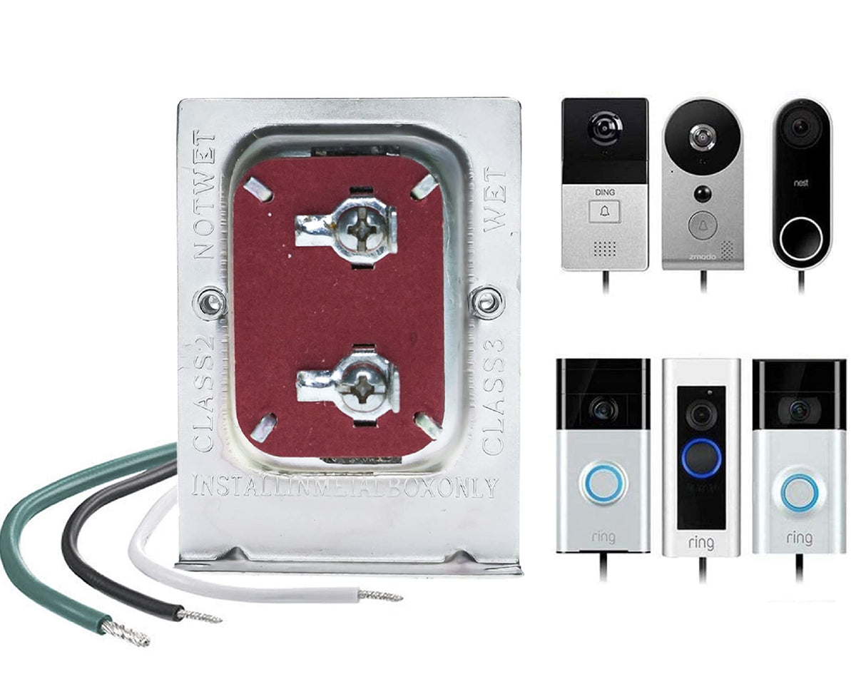 Doorbell Transformer, 16V, 30VA, compatible avec Ring Pro, Nest Hello