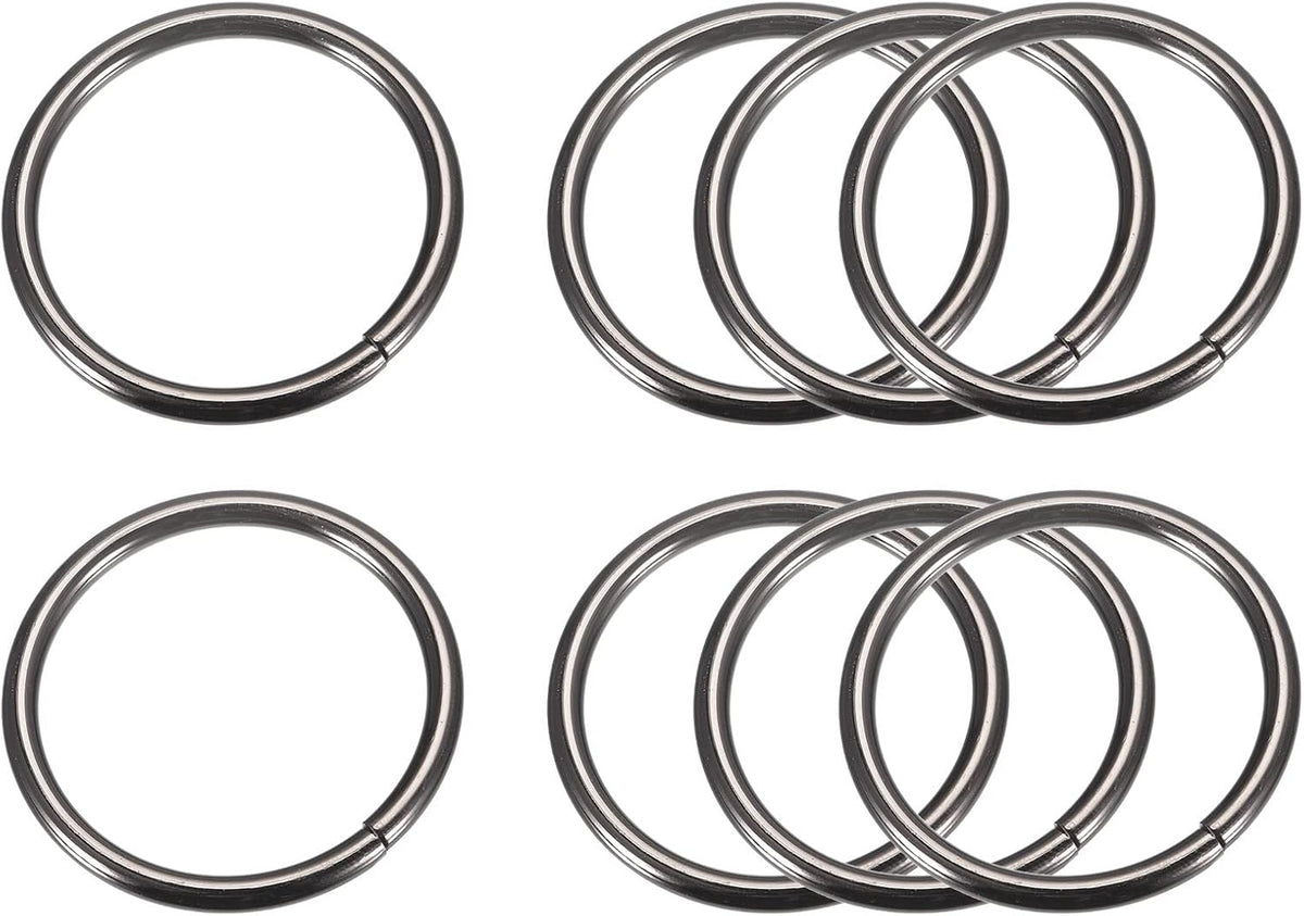 Metal O Rings, Multi-Purpose Non-Welded O-Ring Buckle for Craft Belt Purse Bag Making Hardware