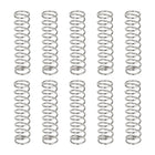 10Pcs Compression Springs, 0.8mm Wire Diameter x 9mm OD x 30mm Length 304 Stainless Steel Extension Spring Ballpoint Pen Pressure Springs for Shop Home Repairs, Silver