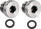 Stainless Steel Inner Hex Head M10 Pipe Fitting Plug with Seal Ring for Terminate Pipe Ends 2Pcs