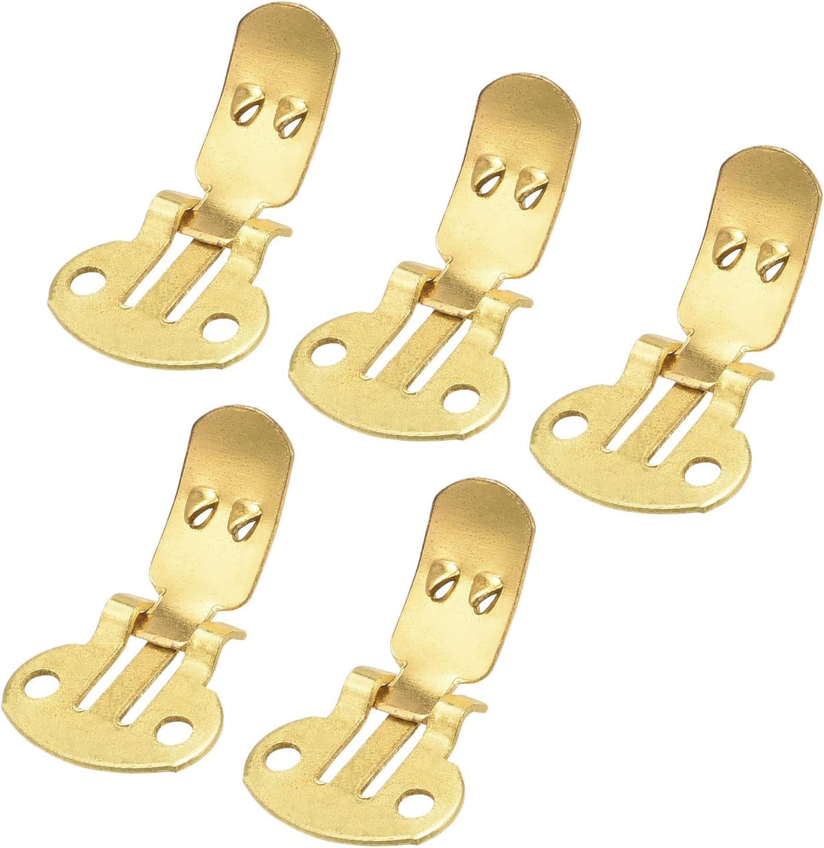 LinkMejor Blank Shoe Clips 24mm x 14mm Iron for DIY Crafts Decoration Gold Tone 10 Pcs