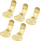 LinkMejor Blank Shoe Clips 24mm x 14mm Iron for DIY Crafts Decoration Gold Tone 10 Pcs