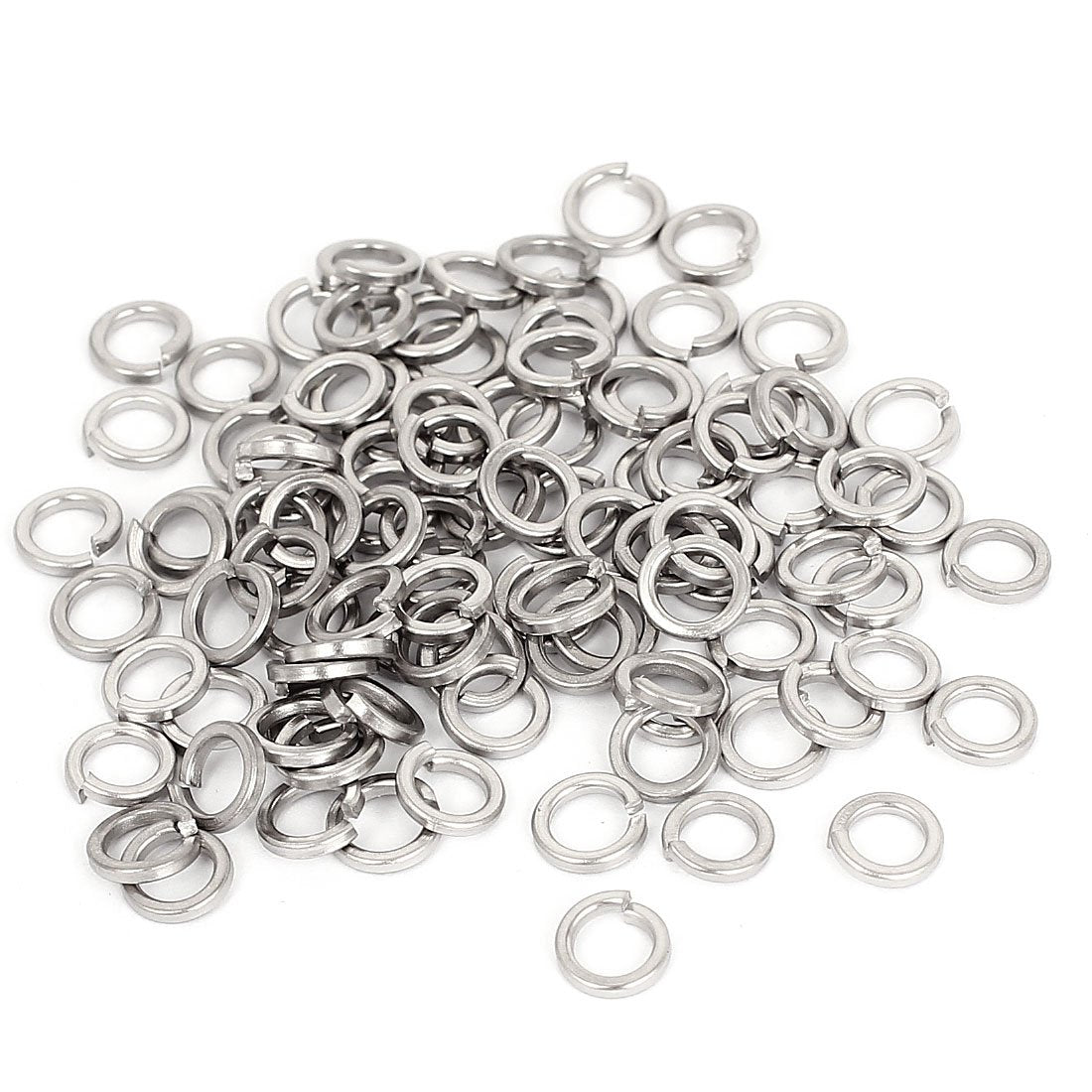 M5 304 Stainless Steel Split Lock Spring Washers Screw Gasket 100pcs