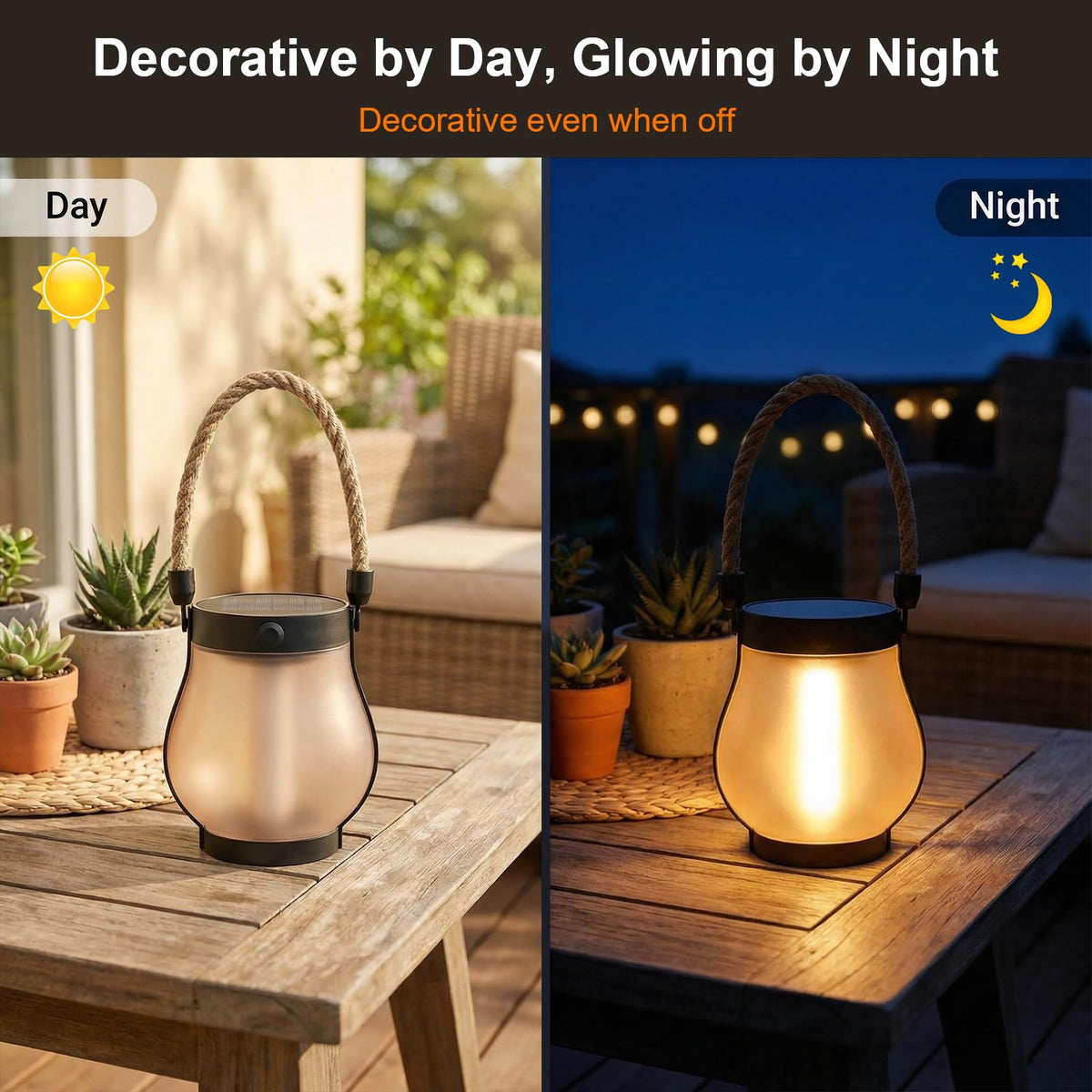 Linternas Solares para Exterior Impermeables 4-Pack, 2da Gen Efecto de Llama Parpadeante