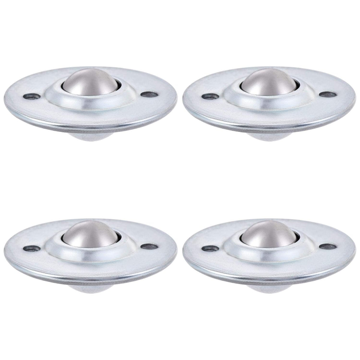 Ball Transfer Bearing Unit 16mm 22Lbs Carbon Steel Flange-Mount Type for Transmission Pack of 4
