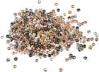 1000Pcs Round Crimp Beads, 1.5mm Crimp End Spacer Beads Tiny Stoppers for Bracelet Jewelry Making DIY, Multicolor