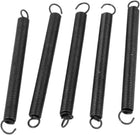 Metallic Tension Coil Helical Extension and Compression Spring Assortment Kits Hook 2-inch 5 Pcs Black