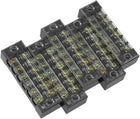 5 Pcs Dual Rows 6 Positions 600V 15A Cable Barrier Block Terminal Strip TB-1506L
