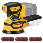Trådløs tilsluttet orbital sandpumpe til Dewalt 20V batteri, Gul
