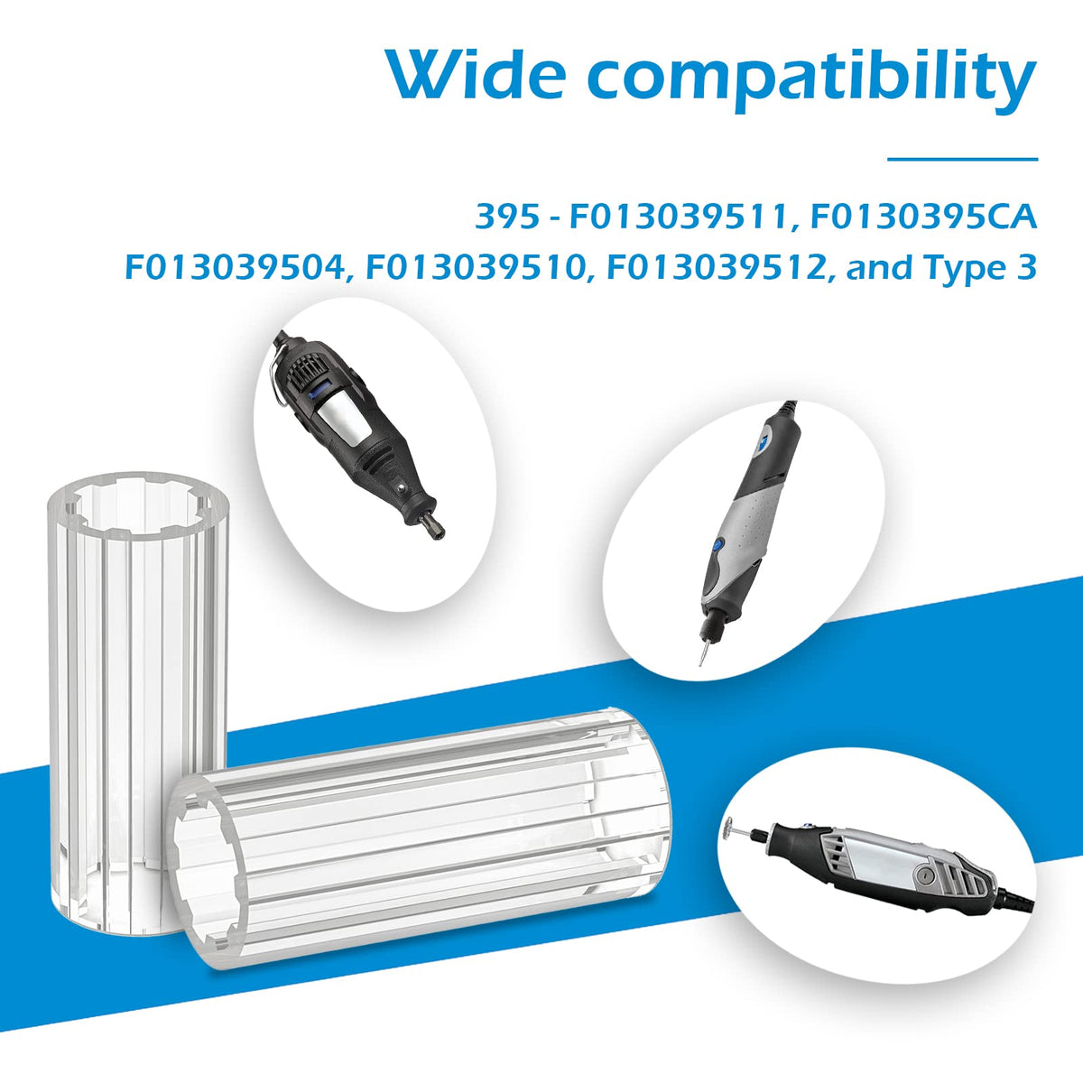 395 Części do Narzędzia Obrotowego Kompatybilne z Złączem Dremel 2615294309, 4-Pack