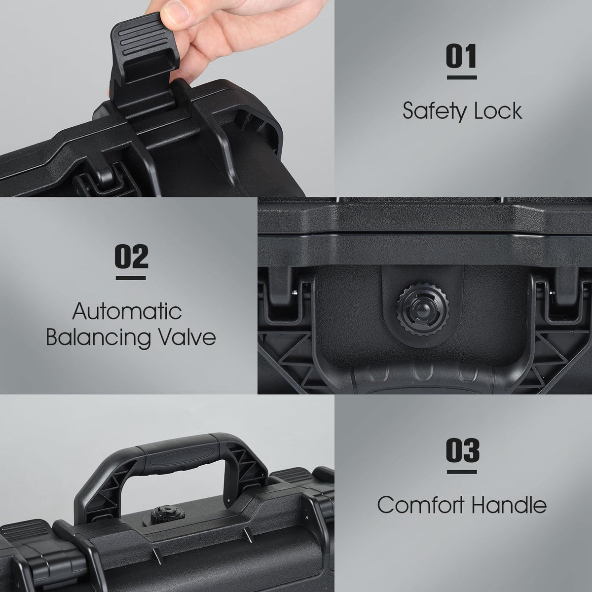 LinkMejor kovaklipsi DJI Mini 3/Mini 4 Pro:lle, vesitiivis kovaklipsi muovikumilla