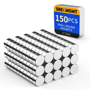 LinkMejor Ímanes Redondos, 6x3mm Ímã Neodímio para Artesanato, 150 Pacote