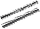 Right Angle Header Pin 80P 2 Row 2mm Pitch Silver Tone Pin for Prototyping 4pcs