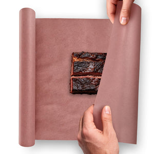 LinkMejor Papier à Huile Rose en Rouleau, 18" x 30', Papier de Grade Alimentaire