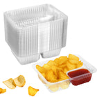 LinkMejor 100 Pcs 12oz 6.5''x5'' Cutii de Nachos din Plastic