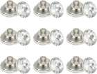 25 Pcs Rhinestone Crystal Buttons, 18mm Upholstery Tufting Buttons with Metal Loop for Sewing Sofa Bed Headboard DIY Crafts Decoration