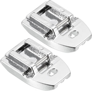7306A Low Shank Invisible Zipper Embroidery Sewing Machine Presser Foot, Sewing Machine Replace Accessories, 2Pcs