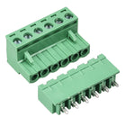6 Pin 5.08mm Pitch Male Female PCB Screw Terminal Block 5 Sets