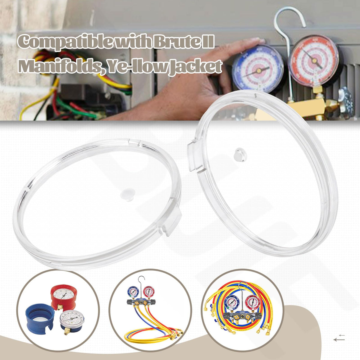 LinkMejor 2 Pack 49100 80 mm Ersättningskristalllinser