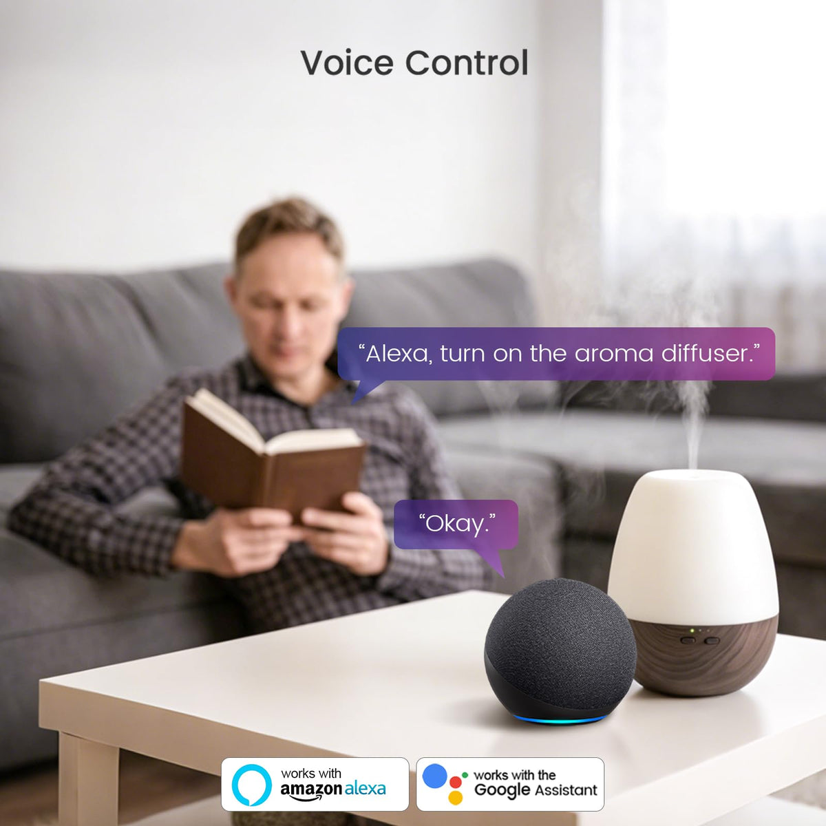LinkMejor Smart Plugg, 10A WiFi Smart Plugger Kompatibel med Alexa og Google Home
