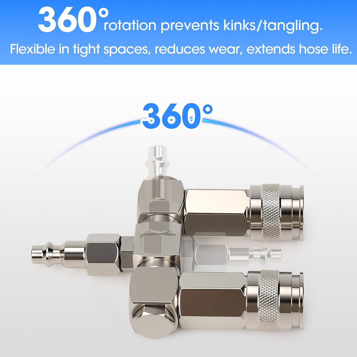 2-wayski rozdział przewodu powietrznego, 1/4" NPT łącznik kompresora powietrznego
