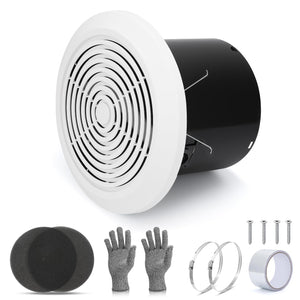 LinkMejor V2262-50 7 Inch Ventilator de Exhaustie pentru Baie și Bușterie pentru Casă Mobilă