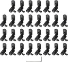 30Pcs t Slot L-Shape Interior Inside Corner Connector with M6 Screws and Wrench for 3030 Series Aluminum Extrusion Profile, Slot 8mm, Black