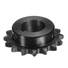 #50 Chain Roller Sprocket B Type, 1-3/8" Bore 16 Tooth Single Strand Chain Sprocket, Carbon Steel, Keyway with Set Screws