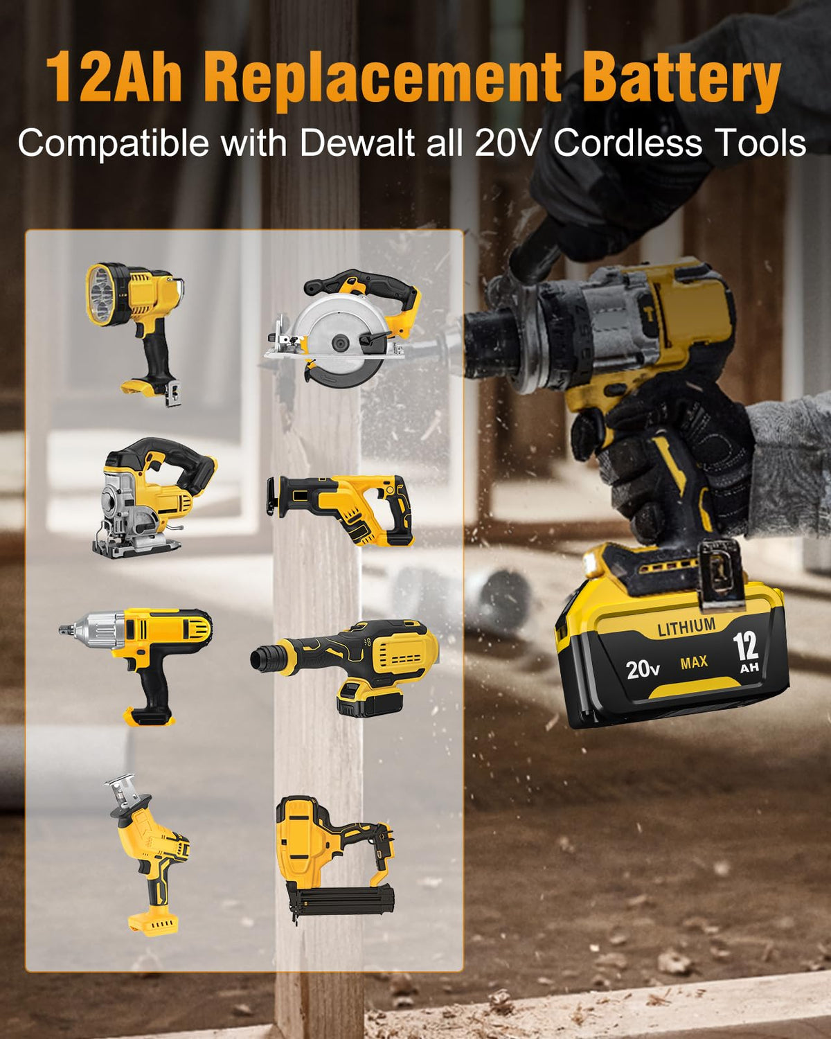 LinkMejor Dewalt 20V Max Pil 12.0Ah 2-Pack Değişimi