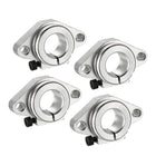 4PCS SHF16 Aluminum Linear Motion Rail Clamping Rod Rail Guide Support for 16mm Diameter Shaft