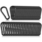 LinkMejor 50PCS Crocheture à Clips à Patte (2IN, Noir)