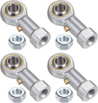 4pcs PHSB4 1/4" Rod End Bearing 1/4"-28 UNF Female Right Hand Thread, Bearing Steel Rod End Joints with Jam Nut