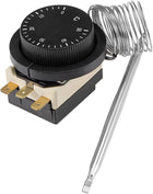 1NO 1NC 250/380V 16(2) A 0-50C Temperature Control Switch Capillary Thermostat for Oven Refrigerator Heater, 1.5m Length