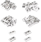 80Pcs M3/M4/M5/M6 T Spring Nut Half Round T Slot Nut Roll in Spring Hammer Head Fastener Nut for Aluminum Profile 2020 Series