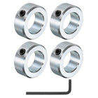 4pcs Set Screw Shaft Collars 1" Bore Zinc Plated Steel Shaft Collars, 1-5/8" OD, 5/8" Width Axle Collar Clamp with Hex Wrench