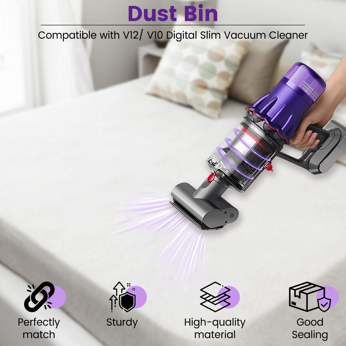 LinkMejor Zamienniki Części Zestawu na Zbieracz Pyłowy Dyson V12 Detect Slim