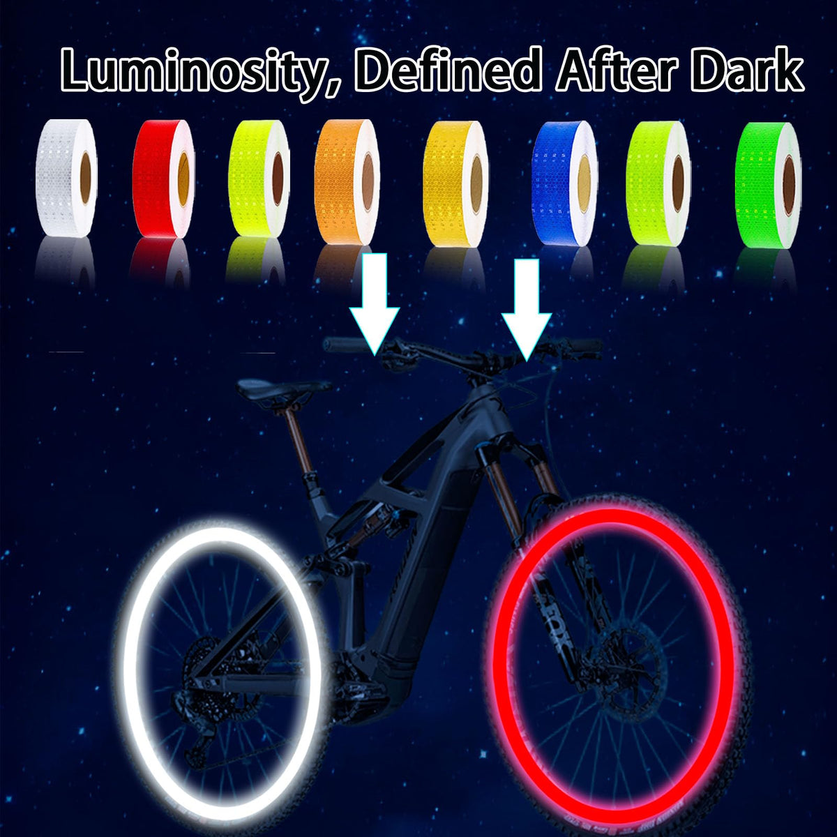 8개 런 Reflective Tape Waterproof High-Visibility Reflective Stickers