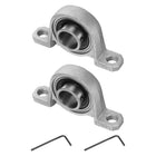 2pcs KP004 Pillow Block Bearings 20mm Bore Bearing Units Zinc Alloy Flange Mounted Bearing Housing, P6(ABEC3)
