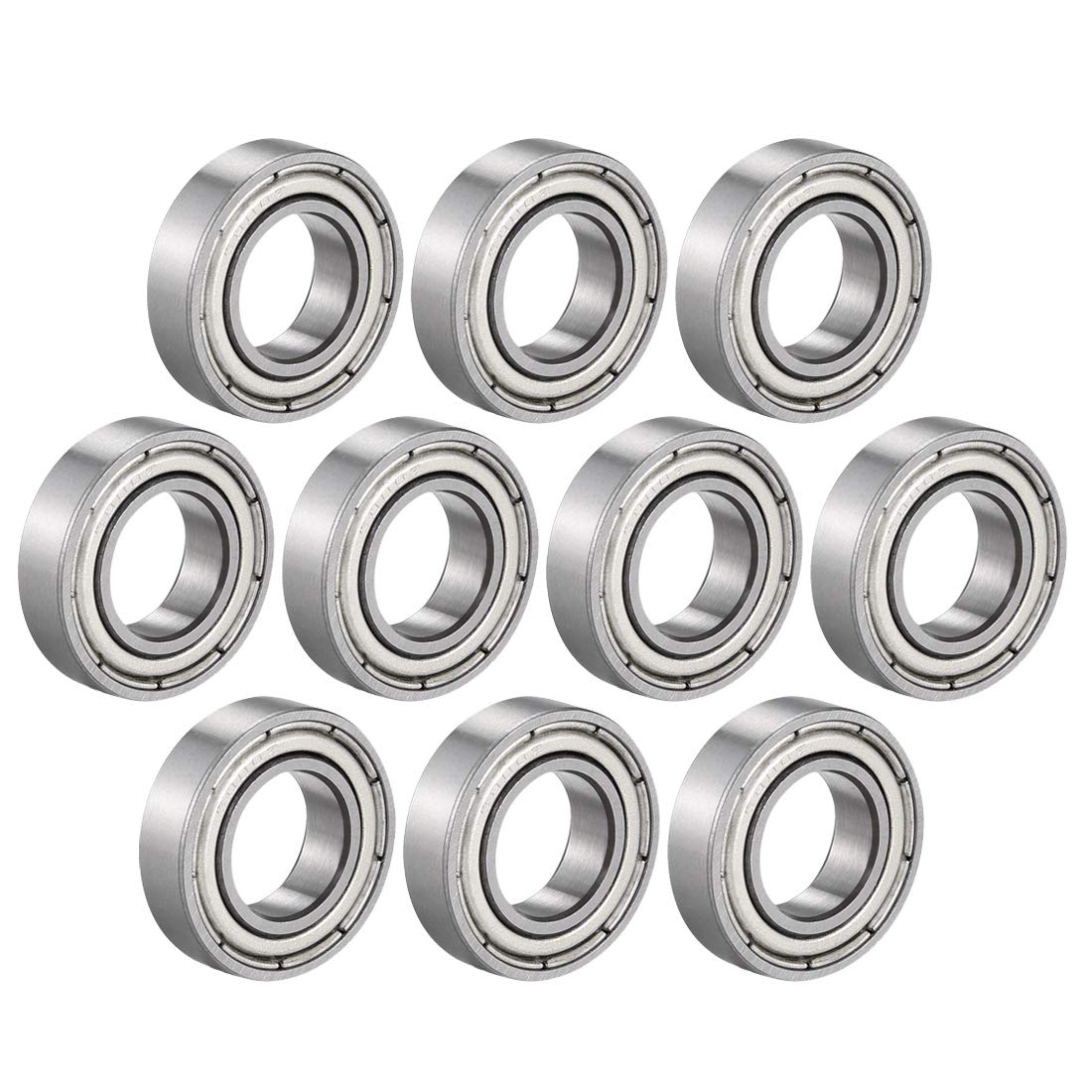 10pcs Deep Groove Ball Bearing 6800Z Single Shield, 10mm x 19mm x 5mm Chrome Steel Bearings
