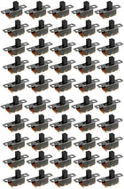 55 Pcs 3 Terminals PCB Mount 2 Position 1P2T Mini Slide Switch
