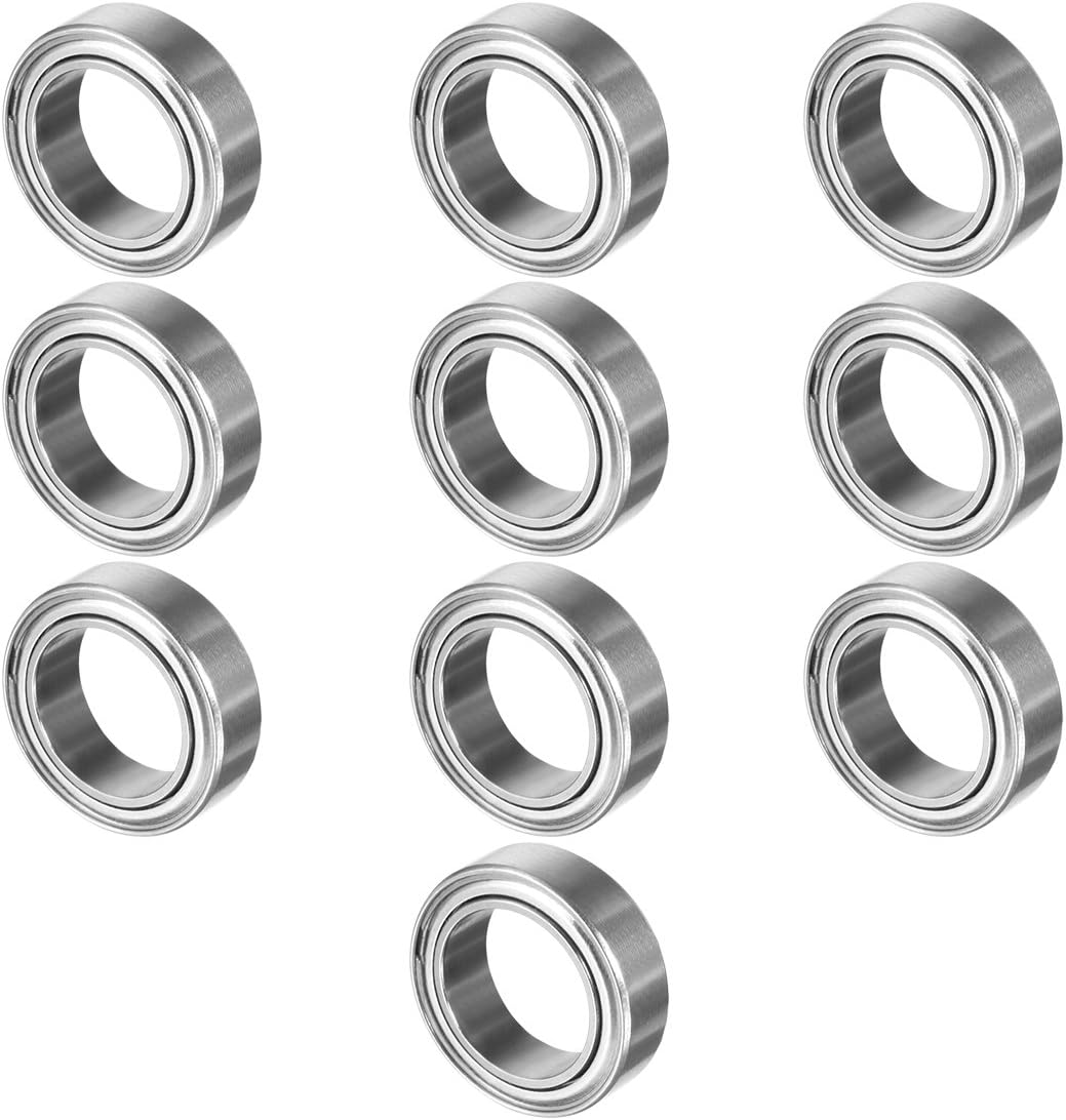 10pcs MR128ZZ 8mmx12mmx3.5mm Double Shielded Miniature Deep Groove Ball Bearing
