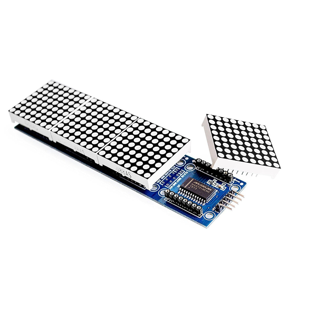 LinkMejor MAX7219 Puntmatrix Module voor Arduino Microcontroller 4 in 1 Display met 5pin Lijn