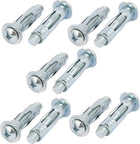 M8x37mm Thread Expansion Bolt Sleeve Anchor 10pcs for 6mm-13mm Hollow Wall