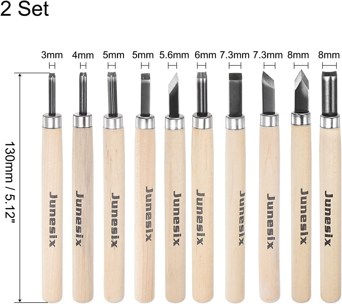 20pcs Set di Attrezzi da Scultura in Legno, Cesoi Puntati per Fai da Te, Sculture, Falegnameria, Principianti e Esperti, 1 Set