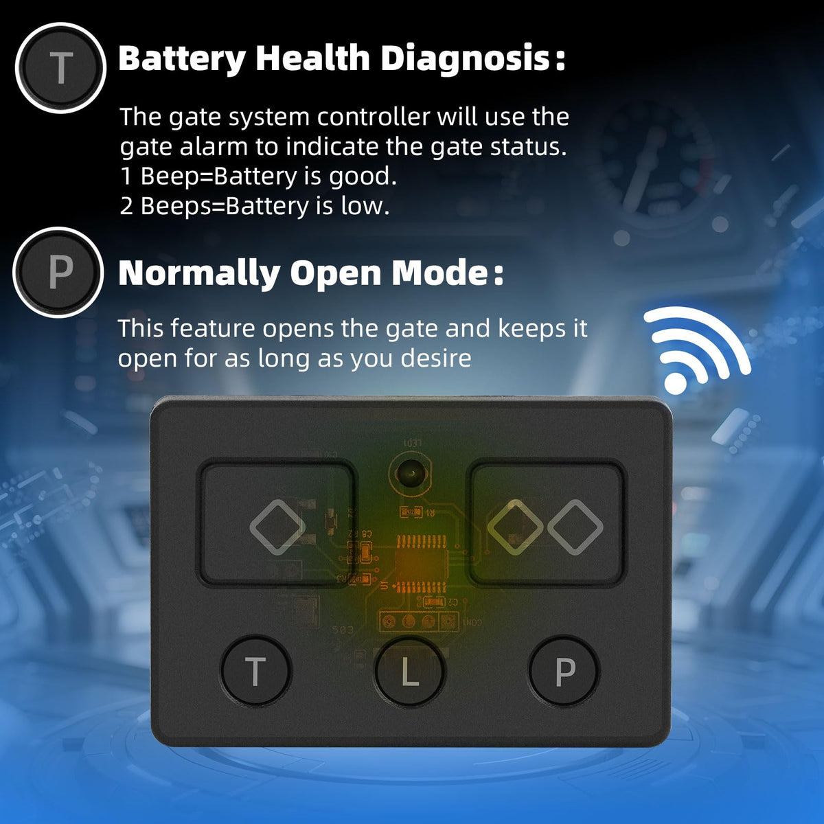 3 Pack 5-Button Remote Transmitter untuk Menggantikan AXP1 untuk AXS1
