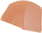 7x9cm Single Sided Universal Paper Printed Circuit Board for DIY Soldering Brown 15pcs
