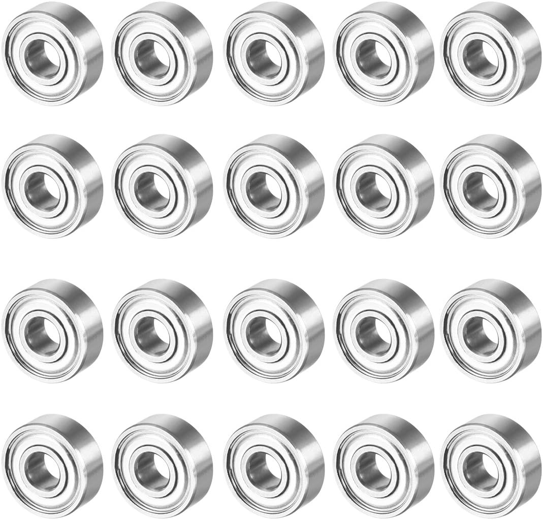20pcs MR83ZZ 3mmx8mmx3mm Double Shielded Miniature Deep Groove Ball Bearing