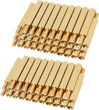 100pcs M3 19+6mm Female Male Thread Brass Hex Standoff Spacer Screws PCB Pillar