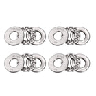 51202 Miniature Thrust Ball Bearing 15mm x 32mm x 12mm Chrome Steel with Washer 4pcs