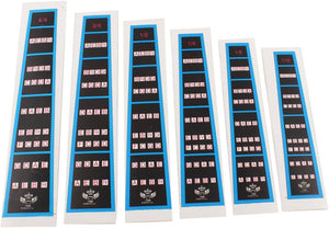 6Pcs Violin Practice Fingerboard Sticker Fret Finger Guide Marker Chart
